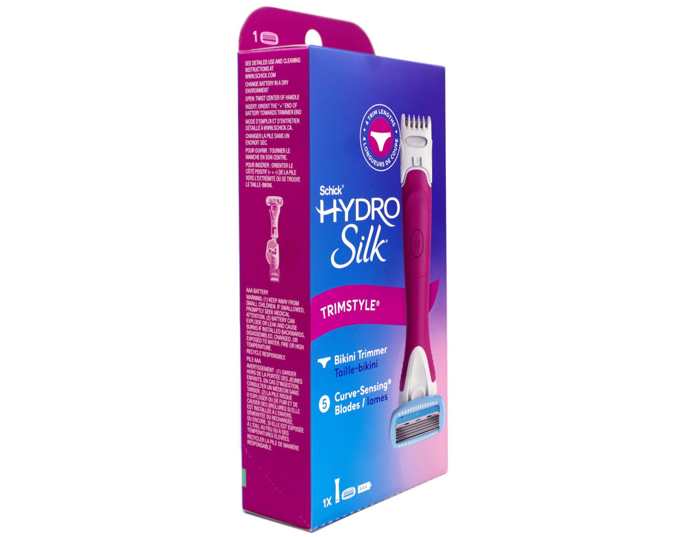 Schick Hydro Silk TrimStyle waterproof handle designed for use in shower and bath routines
