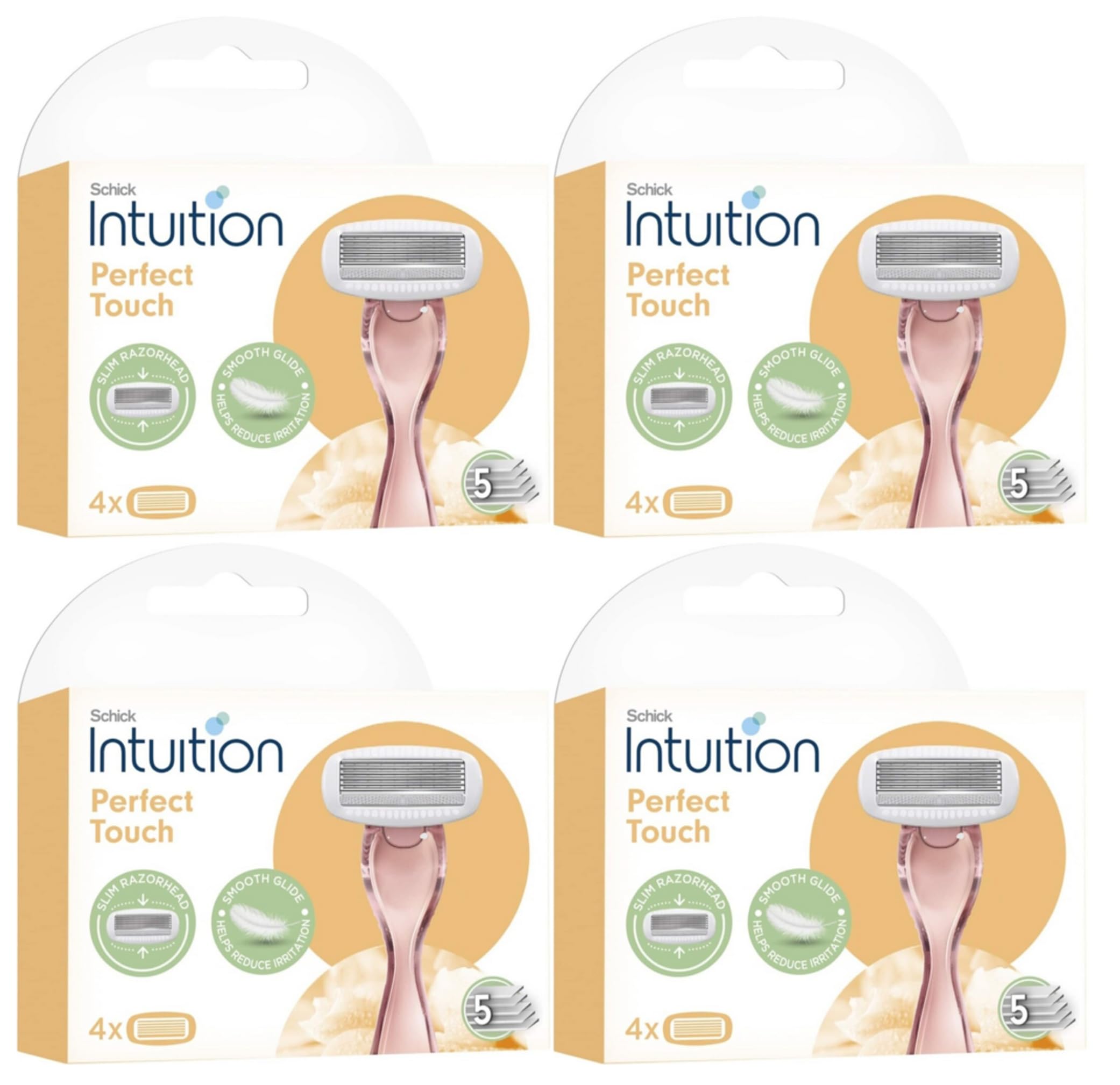 Schick Intuition 5-blade system closeup for close and comfortable shaves