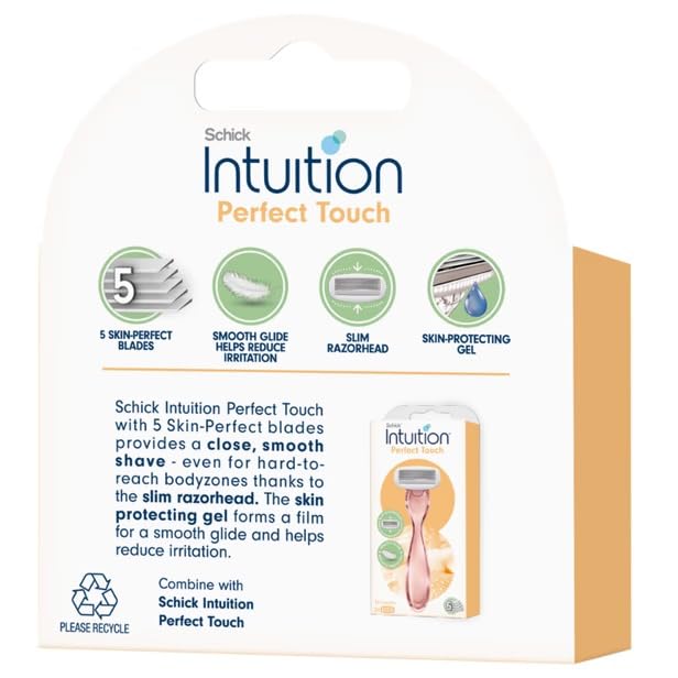Schick Intuition cartridge design emphasizes precise blades for effective hair removal