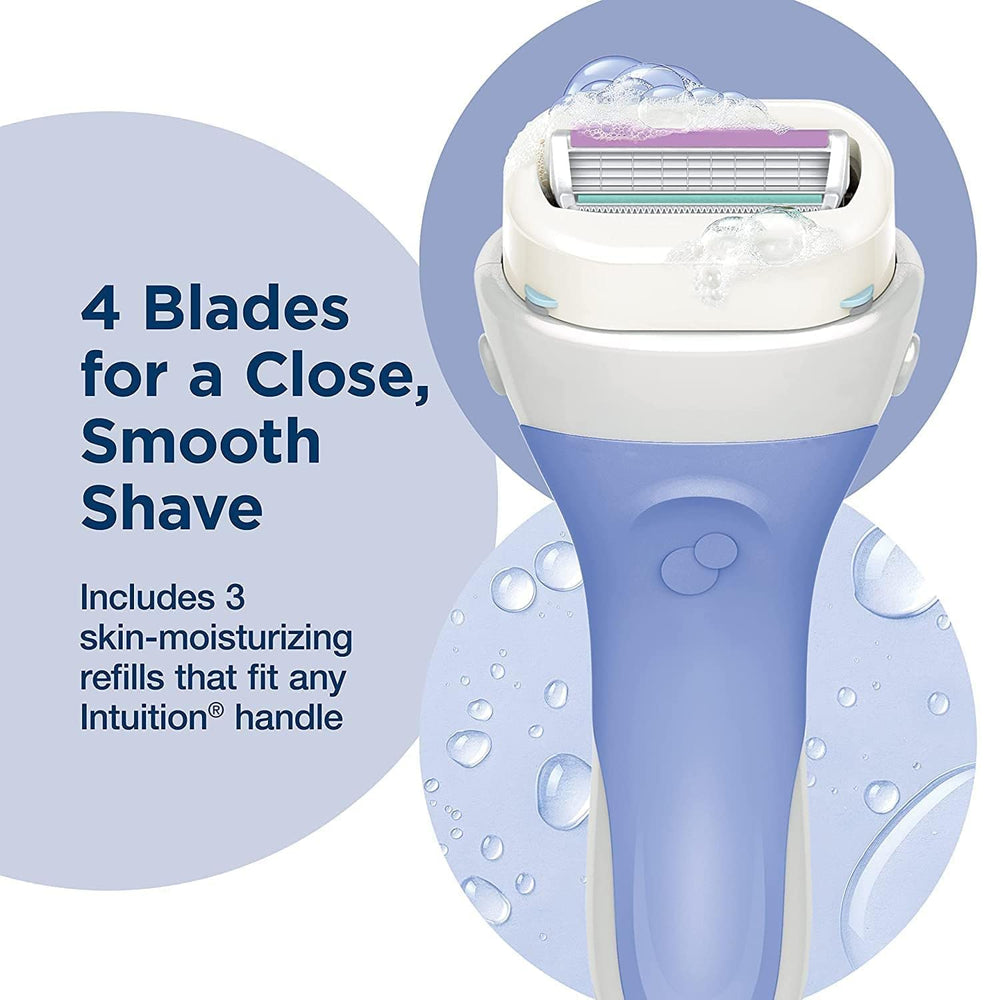 Schick Intuition first-time shavers can enjoy a gentle, guided shave.
