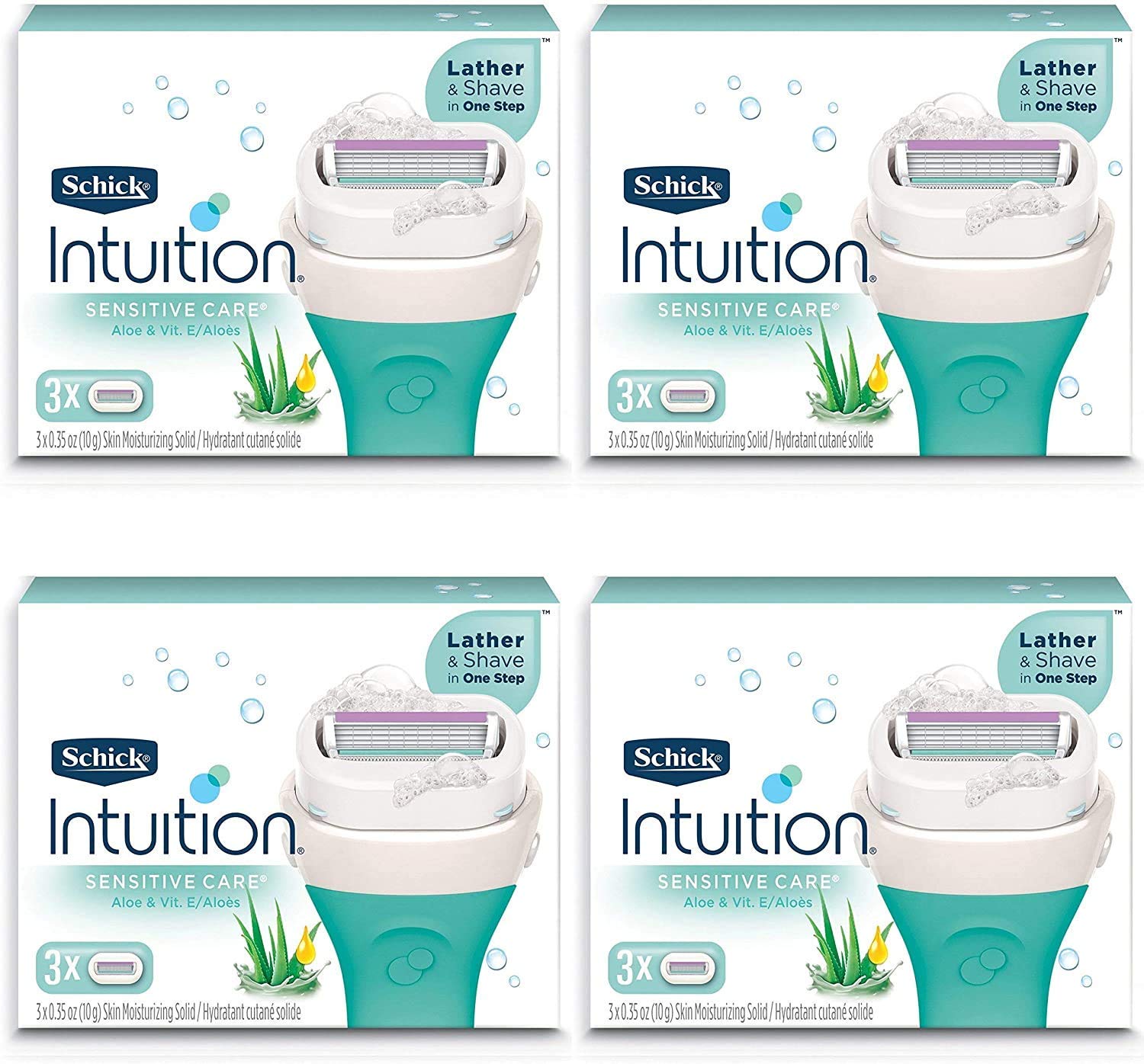 Schick Intuition Pure Nourishment refills with almond oil for nourished, comfortable shave