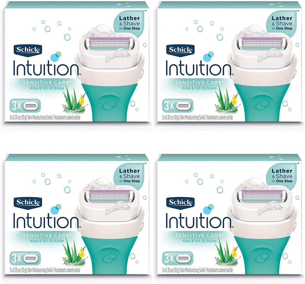 Schick Intuition Pure Nourishment refills with coconut milk for a smooth, hydrating shave