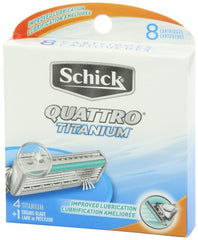 Schick Quattro edging blade detail enables precise contour shaving.