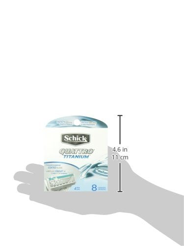Schick Quattro eight-cartridges pack is compact for travel.