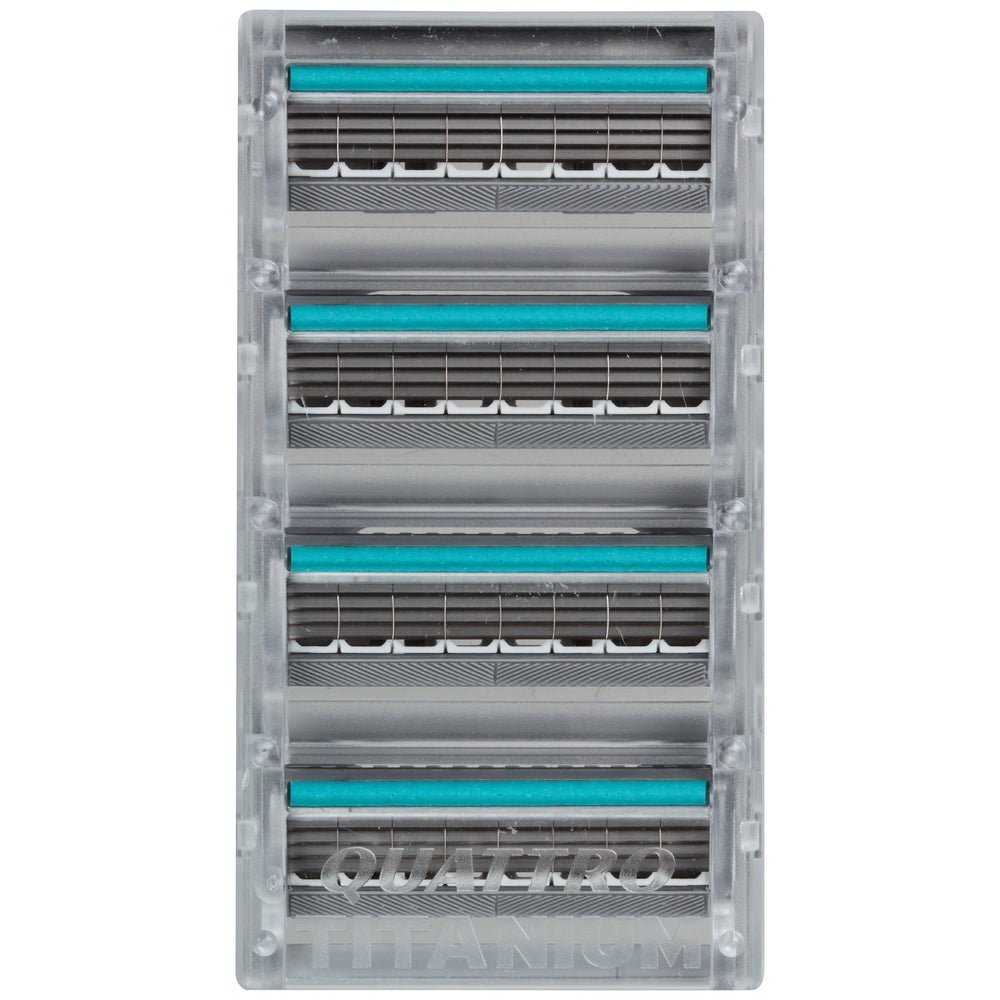 Schick Quattro pivoting-head action demonstrates flexible reach.