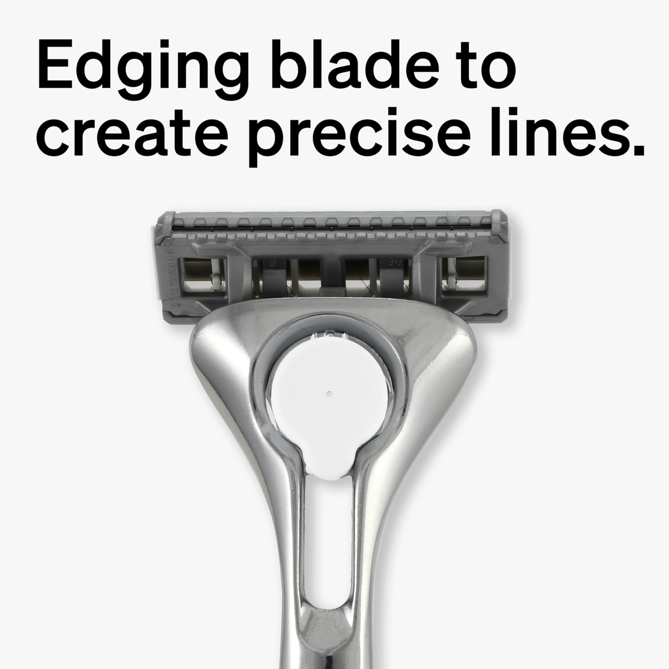 Schick Quattro Titanium refill pivoting head for maneuverability in hard-to-reach areas.