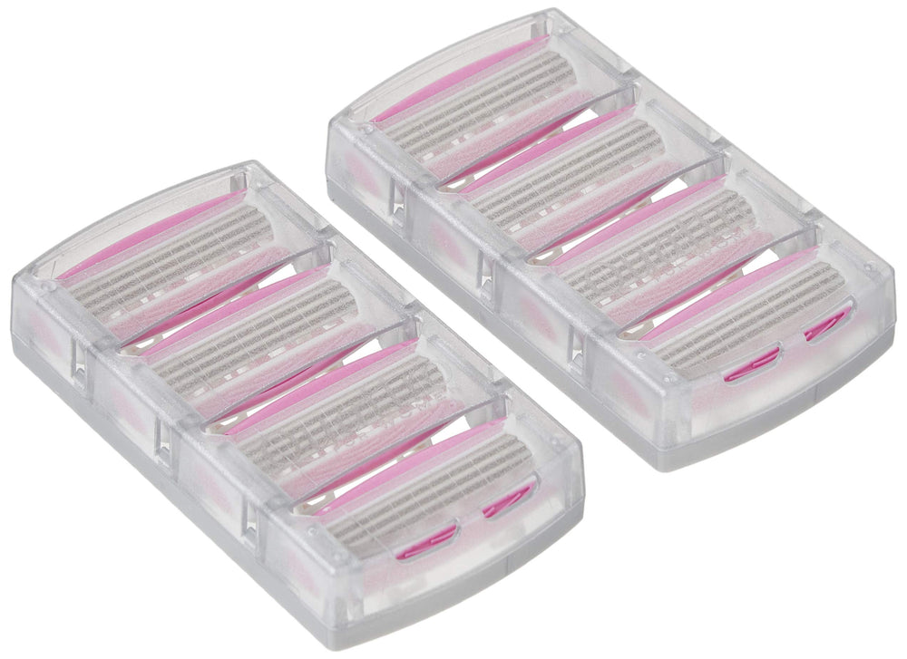 Pivoting head on Schick Quattro Women refill follows contours with precision