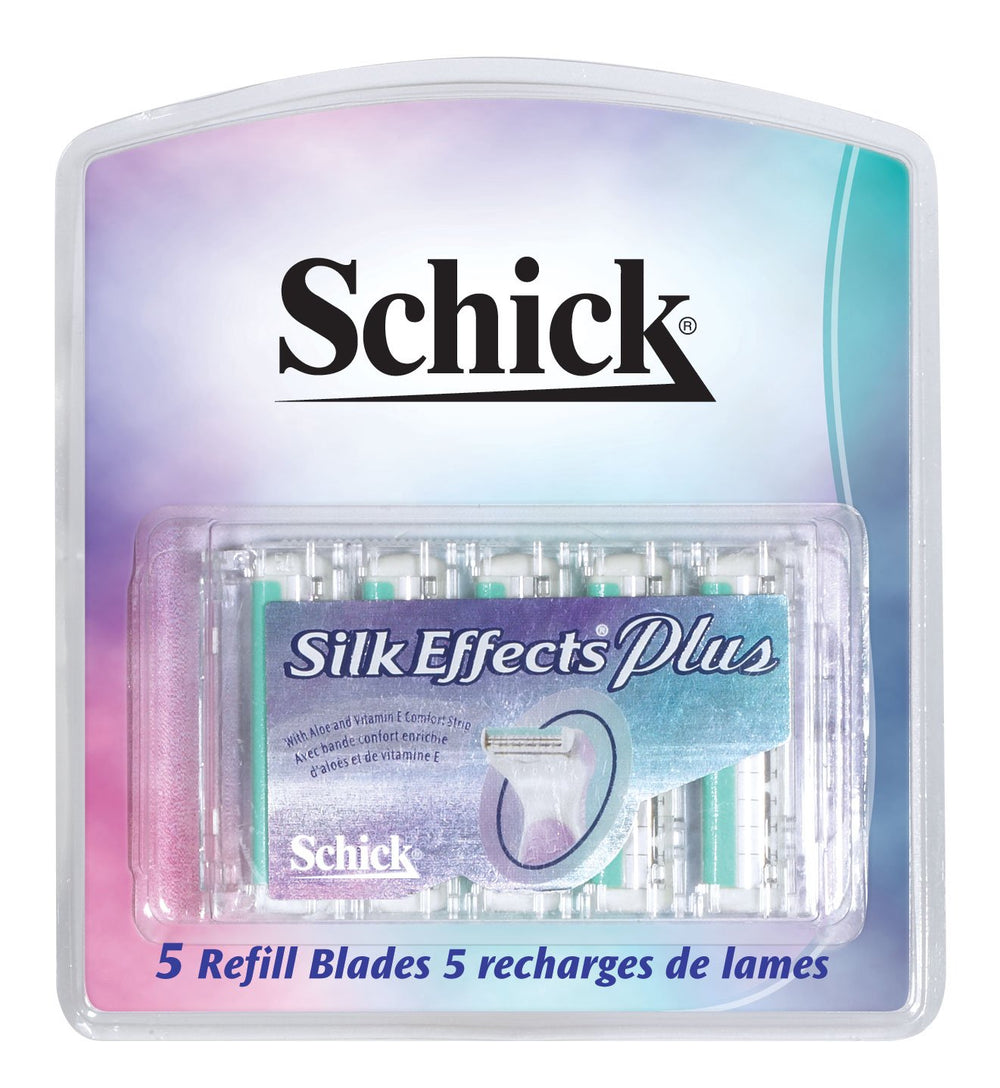 Schick Silk Effects Plus Razor Refill with micro-thin wires for smoother, safer shave.