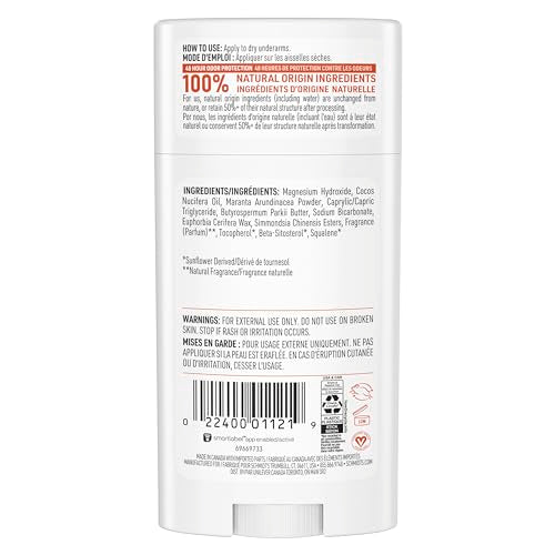 Schmidt's Grapefruit Apricot deodorant packaging shows aluminum-free and vegan Cruelty-Free labels.