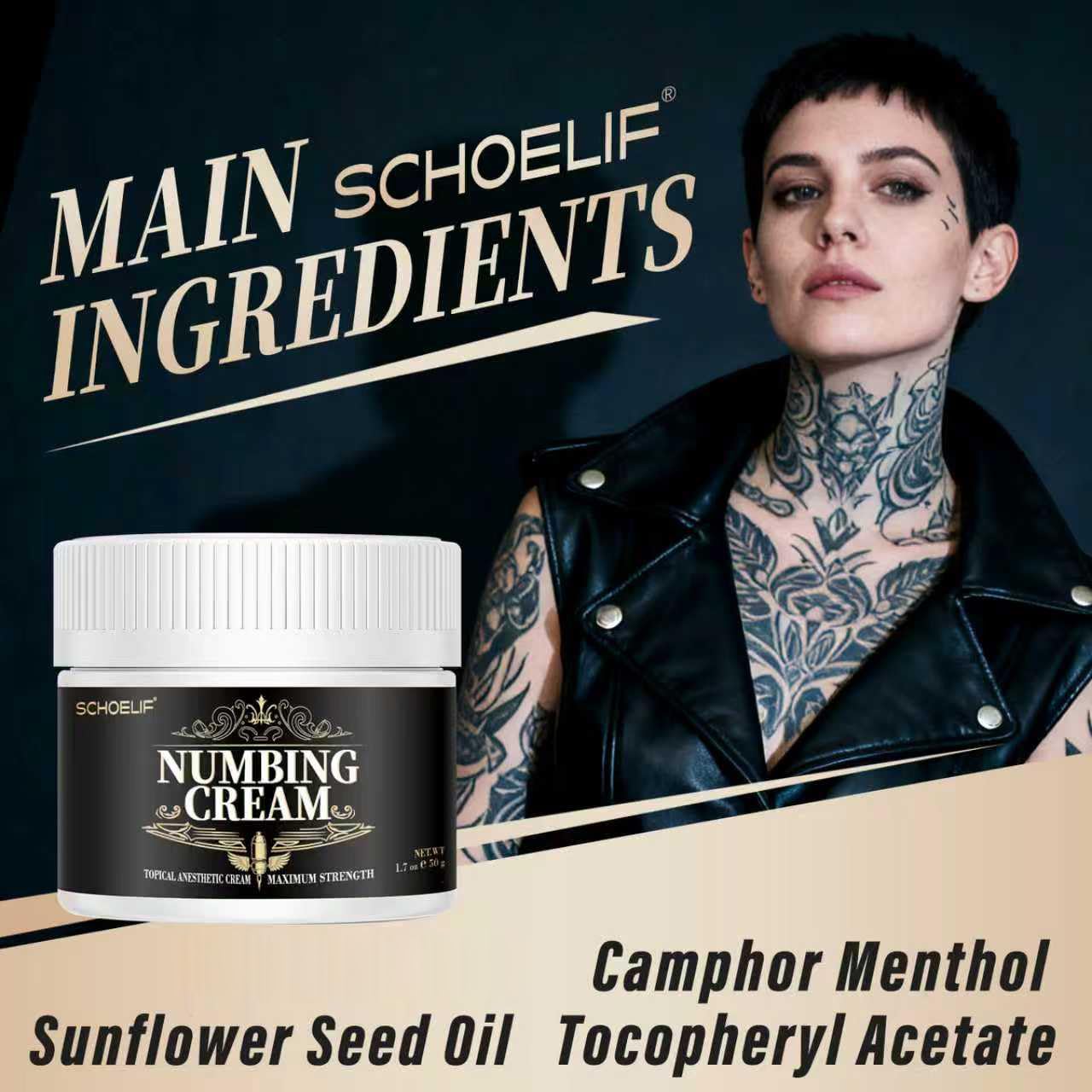 SCHOELIF Fragrance-free label indicates fragrance-free, dye-free, sensitive-skin friendly formula.