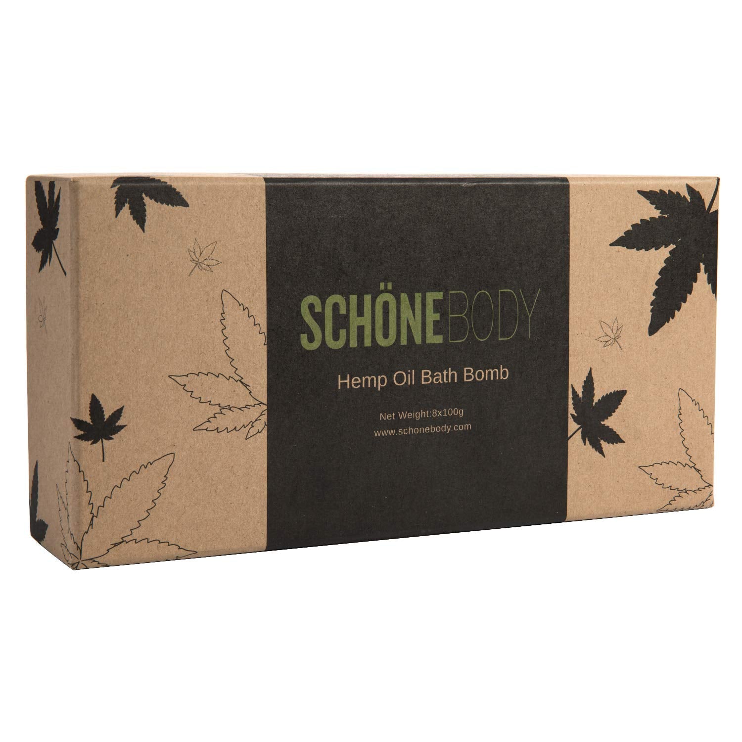 Schone Body hemp bath bombs gift-ready wrap, ideal stocking stuffer.