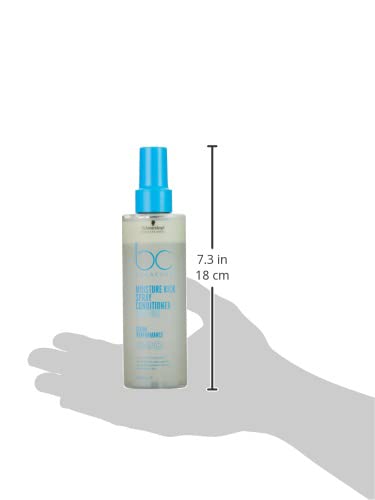 Schwarzkopf Bonacure Moisture Kick shine finish adds healthy-looking glow.
