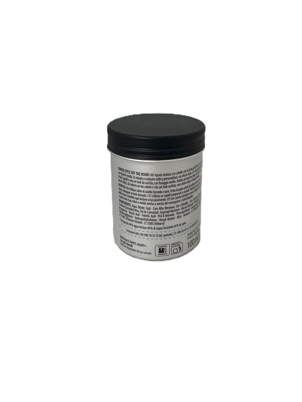 Schwarzkopf Got2b Beach Matt Paste demonstrates medium hold for flexible, tousled styles.