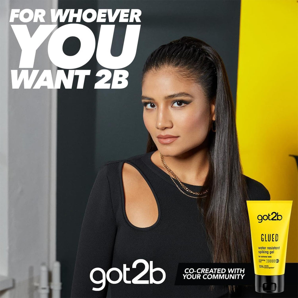 Schwarzkopf Got2b Glued hands applying shows quick even distribution