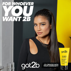 Schwarzkopf Got2b Glued hands applying shows quick even distribution