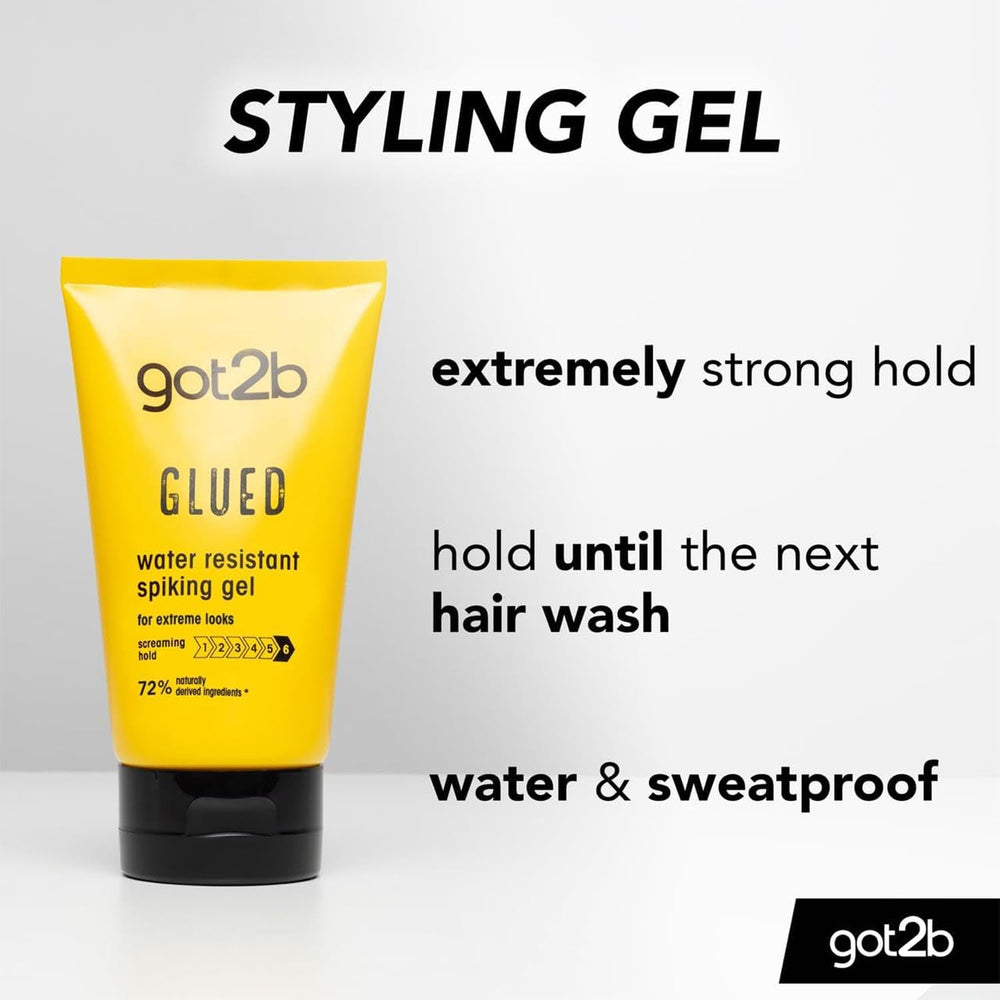 Schwarzkopf Got2b Glued Two-Pack packaging supports styling