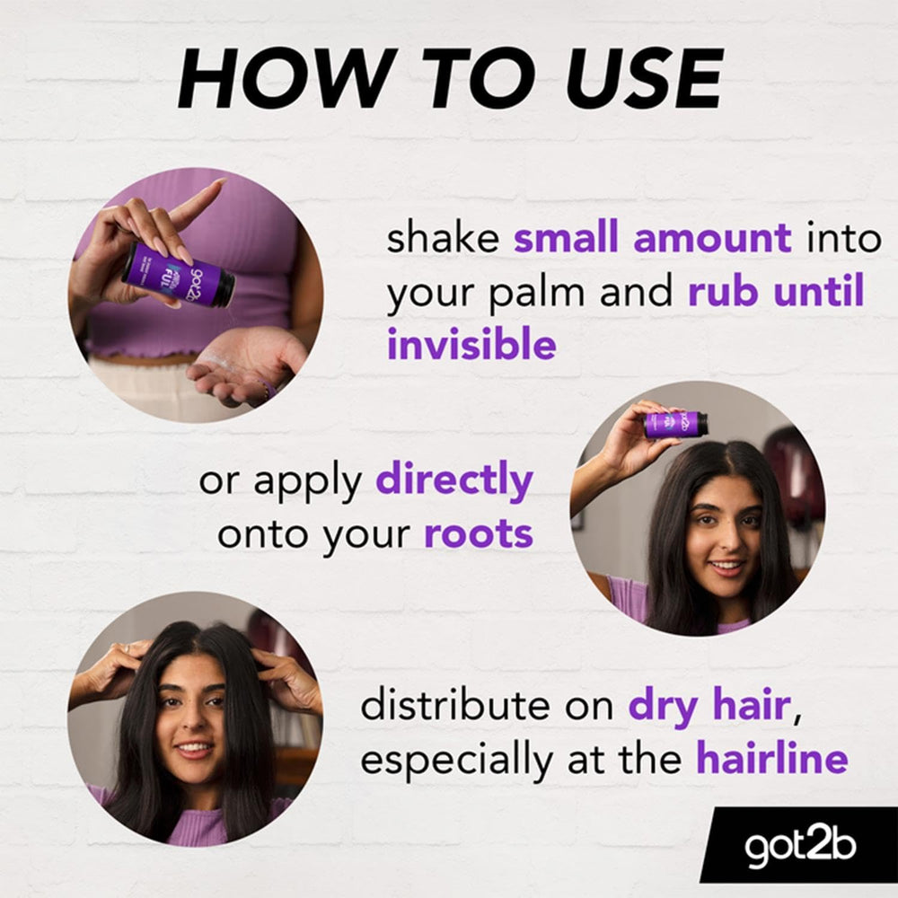 Schwarzkopf got2b Powder'ful powder-texture-finish shows texture and hold