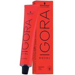 Schwarzkopf Igora Royal 6-1 Dark Blonde Cendre during mixing demonstrates consistent formula for porous hair.