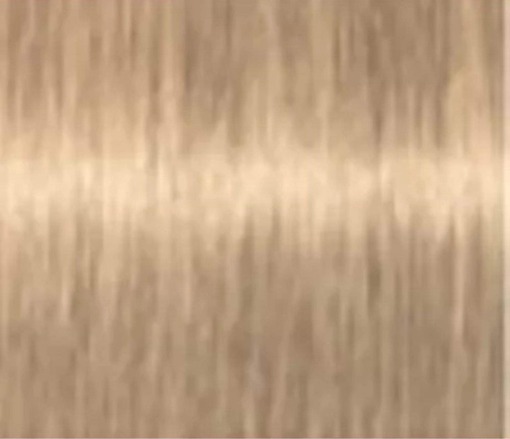 Schwarzkopf Igora Royal 9-00 finished-hair-swatch shows long-lasting blonde with shine