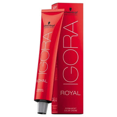 Schwarzkopf Igora Royal Nude Tones 8-46 swatch shows natural beige-chocolate shade for subtle enhancement