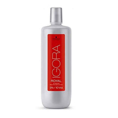 Schwarzkopf Igora Royal Oil Developer bottle for precise color development and smooth mixing.
