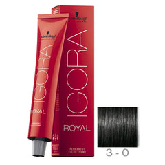 Schwarzkopf Igora Royal permanent color creme 3-0 dark brown image1 offers full gray coverage.