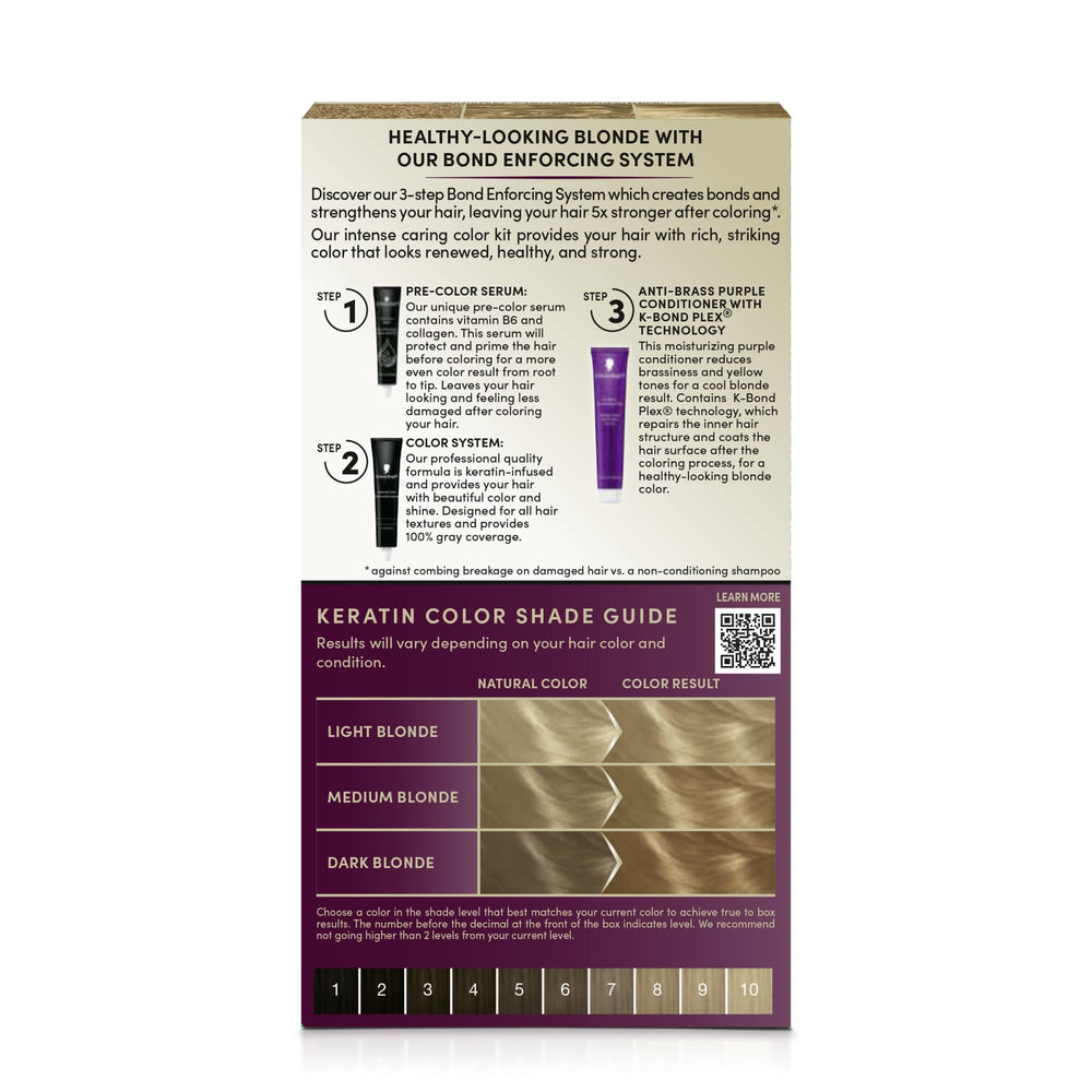 Schwarzkopf Keratin Blonde aplicación fácil en casa con guantes incluidos.