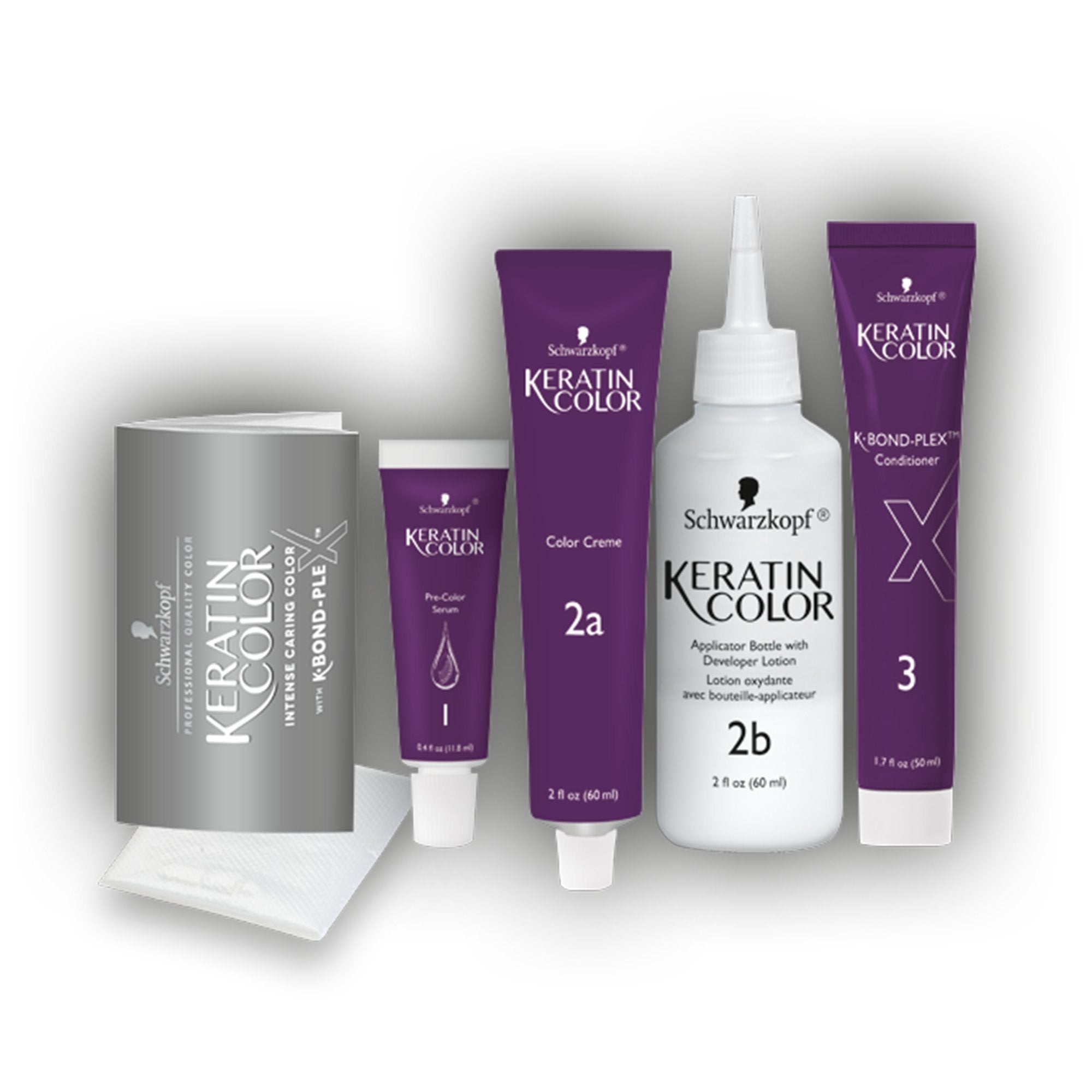 Schwarzkopf Keratin Color Anti-Age pre-color serum improves color result.