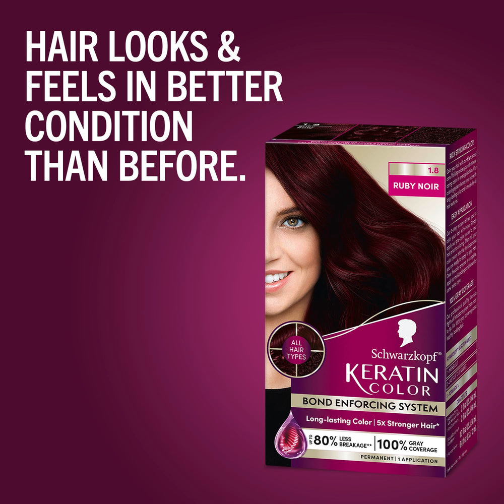 Step-by-step application with at-home dye kit components