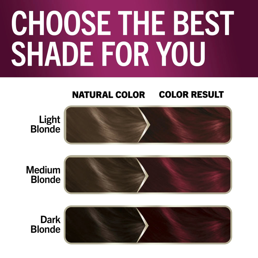 Schwarzkopf Keratin Color final hair glows with radiant, strong color