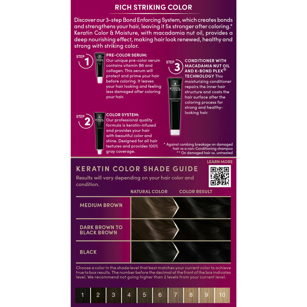 Schwarzkopf Keratin Color disposable gloves for clean, mess-free at-home coloring.