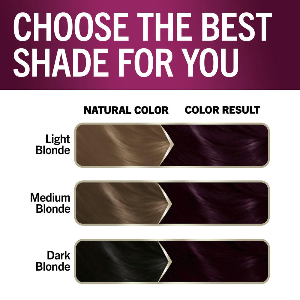 Schwarzkopf Keratin Color gray-coverage closeup showing even gray blend