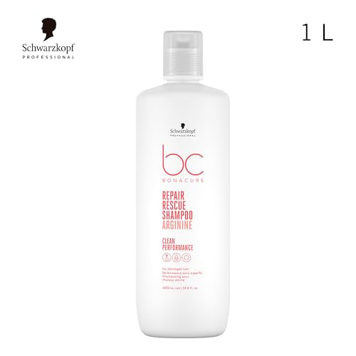 Schwarzkopf Professional Bonacure peptide rescue micellar shampoo bottle back highlights usage