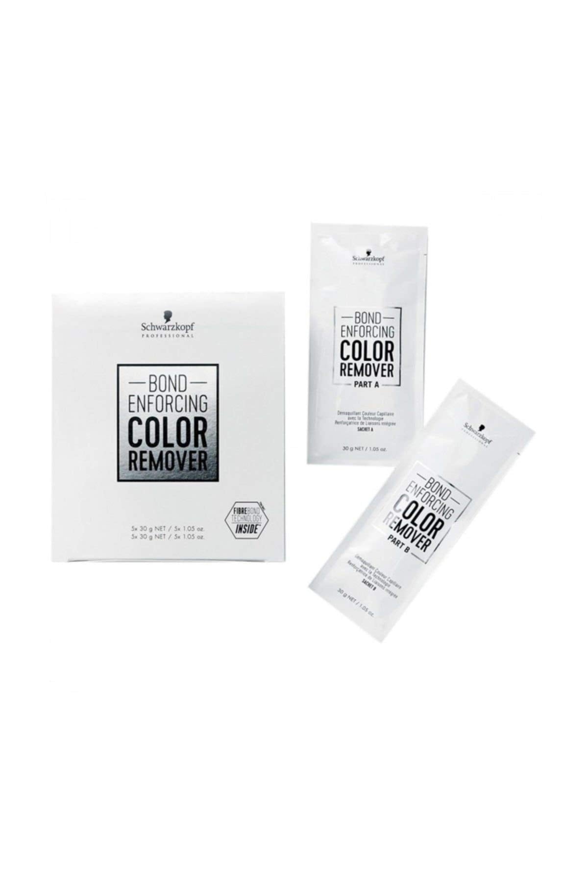Schwarzkopf Professional Bond Enforcing Color Remover application by stylist for fast color correction.