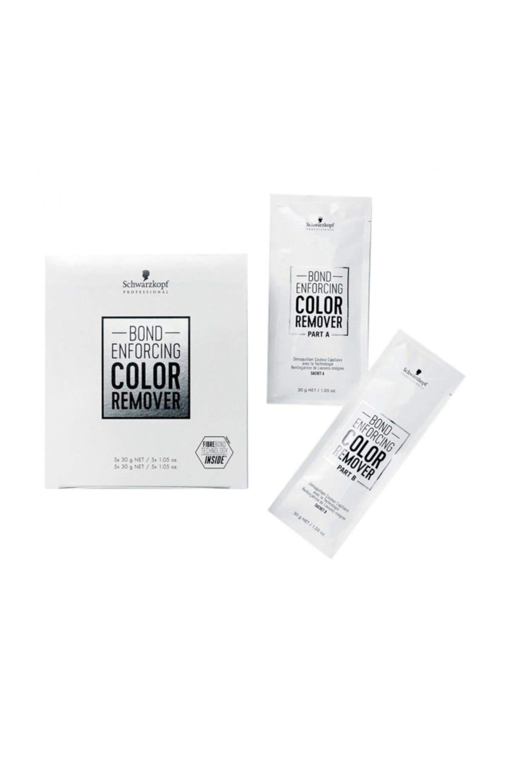 Schwarzkopf Professional Bond Enforcing Color Remover application by stylist for fast color correction.