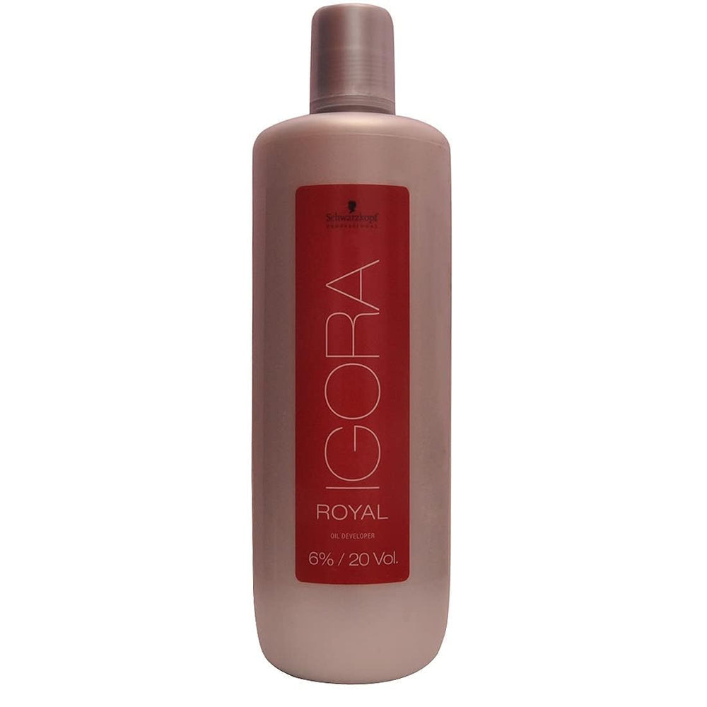 Oil-based Igora Royal Developer showcasing slip for easy mixing