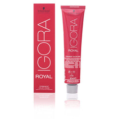 Schwarzkopf Royal Igora Matt Ash 8-11 gloves protect hands during color application.