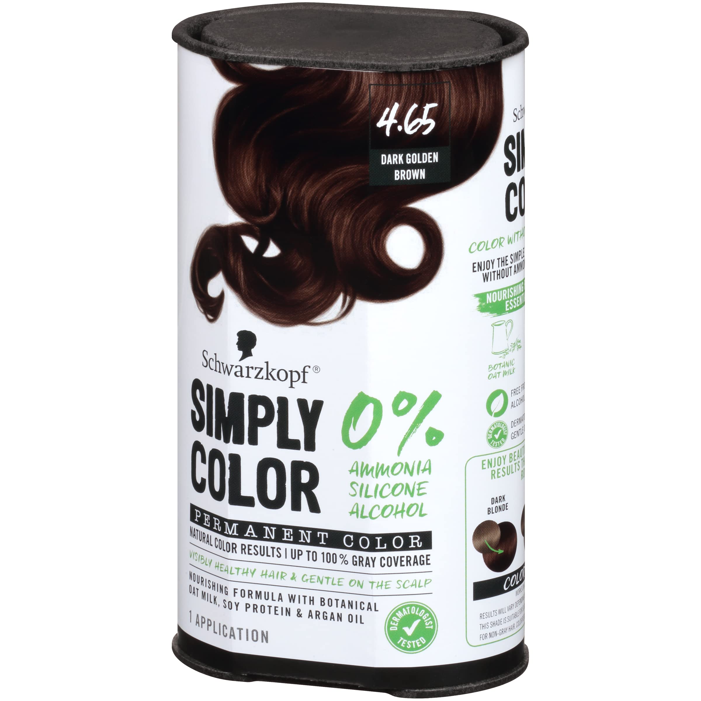 Schwarzkopf Simply Color finished-hair displays vibrant, healthy-looking results.