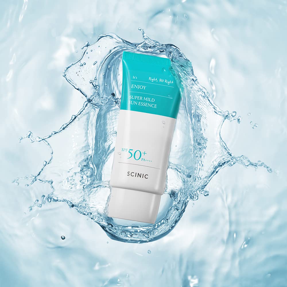 SCINIC Enjoy Super Mild Sun Essence 50ml bottle set for daily use