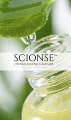 SCIONSE ExStatyk mist in action demonstrates fragrance-free hypoallergenic formula for sensitive textures.