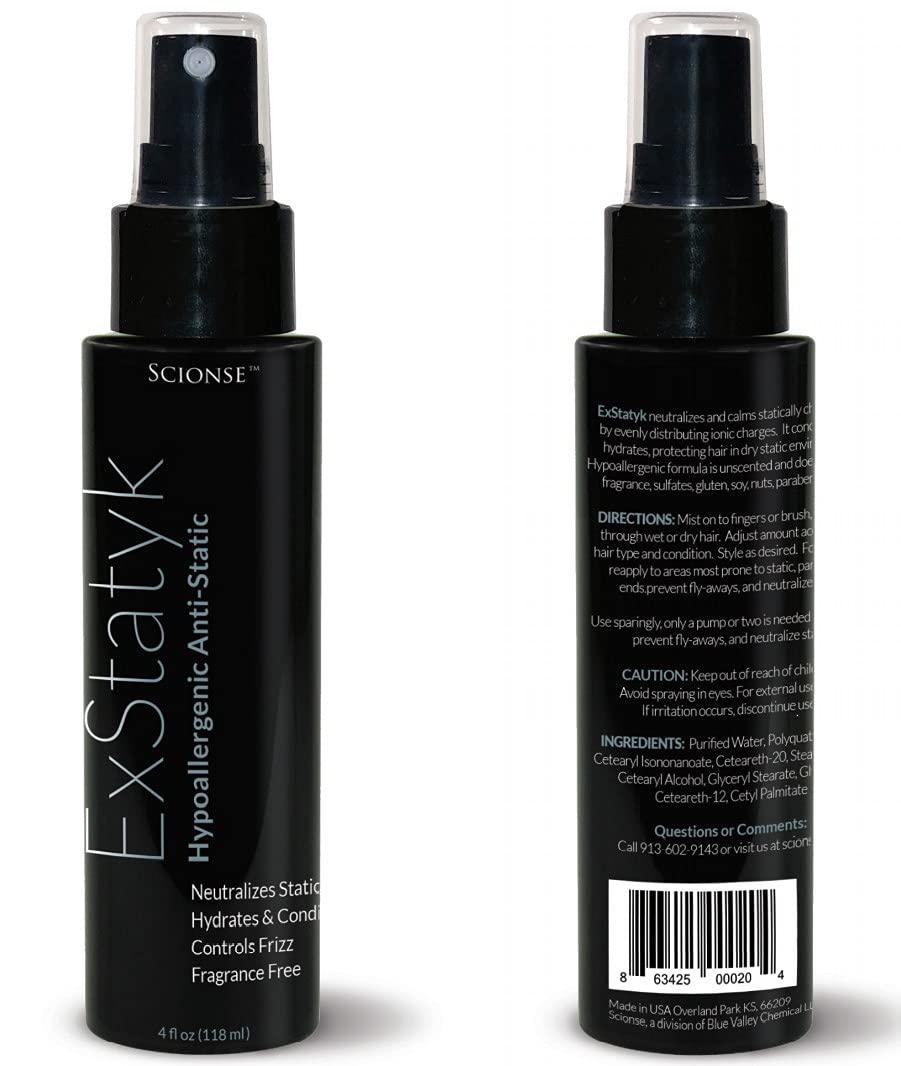 SCIONSE ExStatyk on color-treated hair proves sulfate-free compatibility.