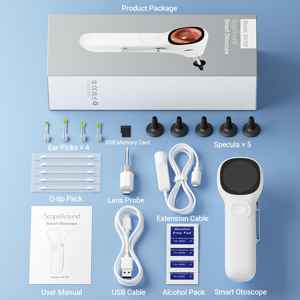 ScopeAround otoscope accessories kit includes essentials for care