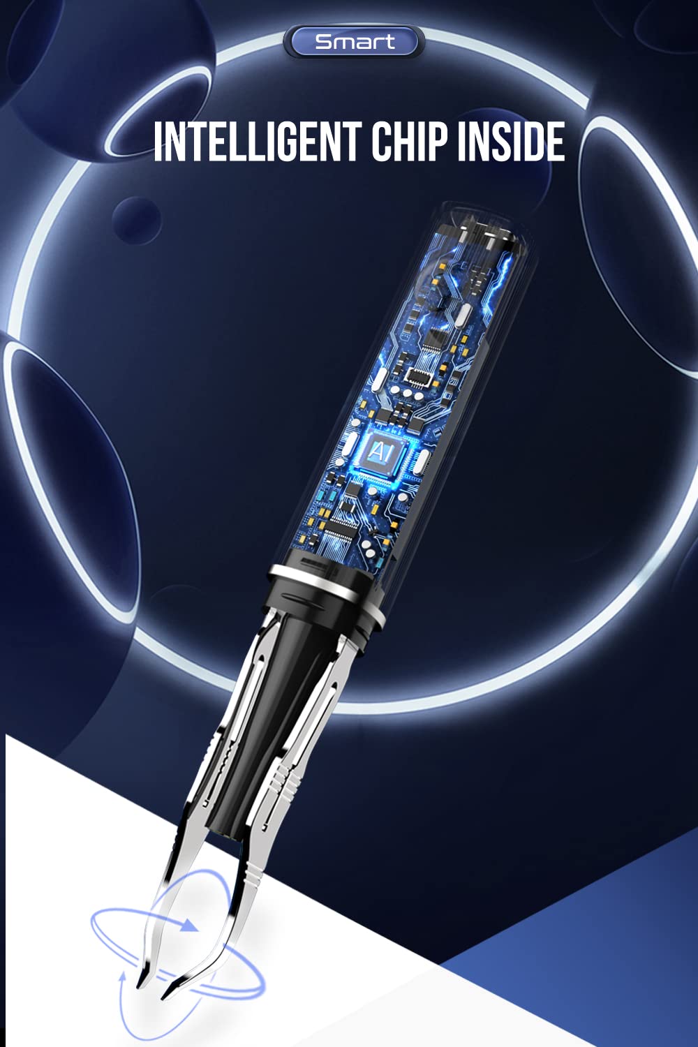 Scopepick Tweezer App Live-View provides real-time footage on your phone for alignment.