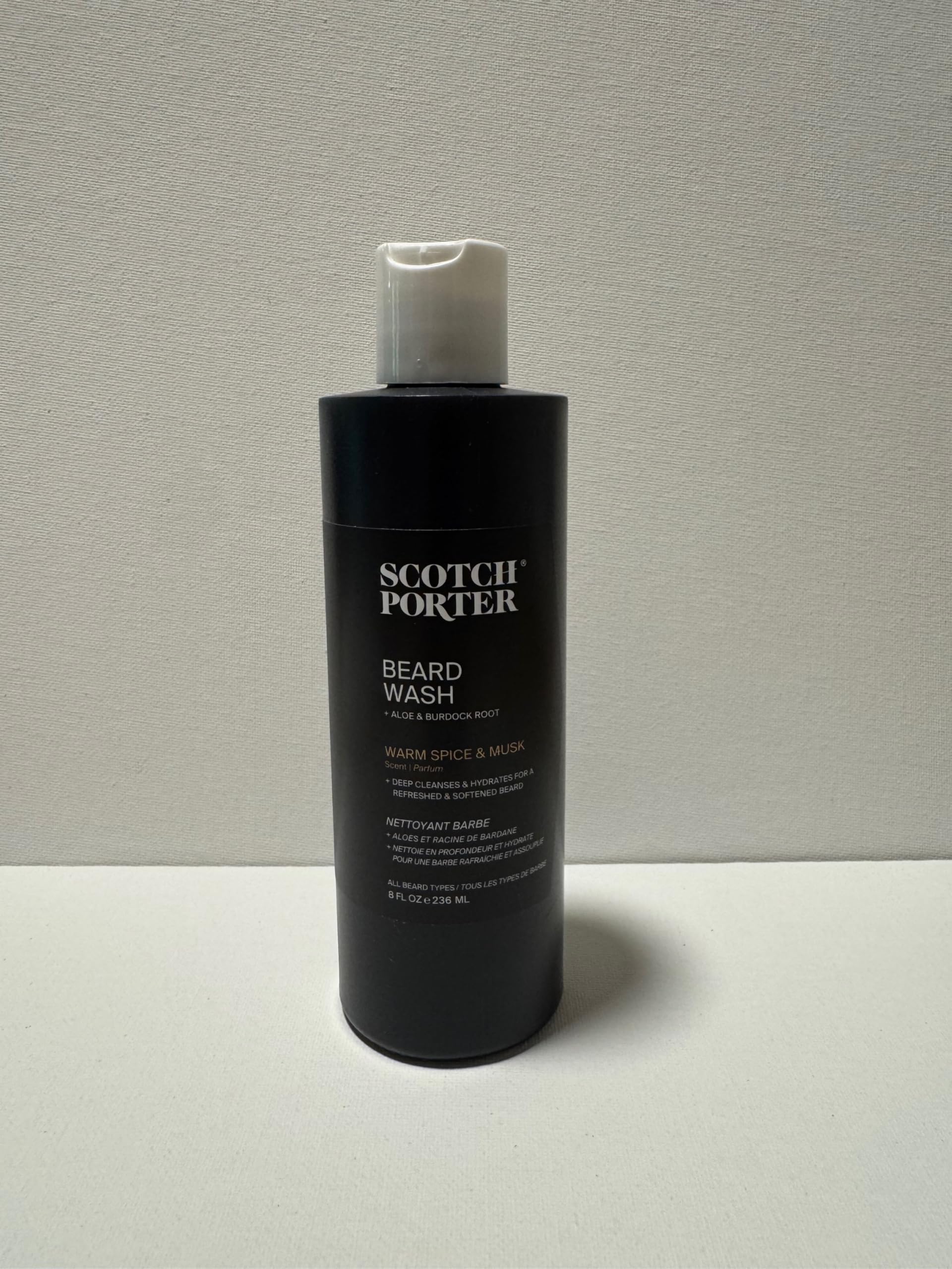 Scotch Porter Beard Wash foam lather demonstrates gentle cleansing without stripping skin or hair