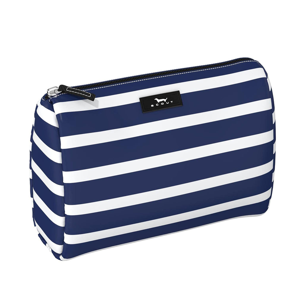 SCOUT Packin' Heat bag with full-size bottles fits neatly for travel convenience.