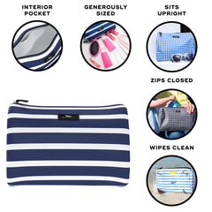 SCOUT Packin' Heat fabric is water-resistant and easy to wipe clean.