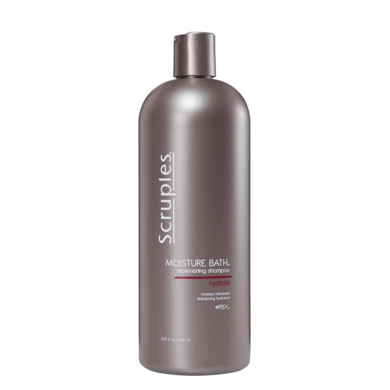 Scruples Moisture Bath Shampoo bottle ready to hydrate dry hair