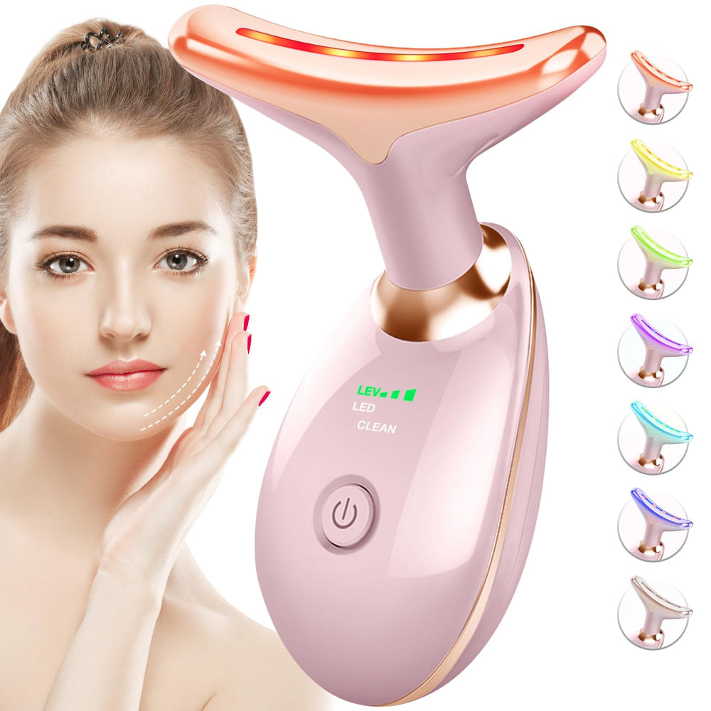 SDKWDH red-light face massager front view supports convenient at-home skincare sessions for routine relaxation.