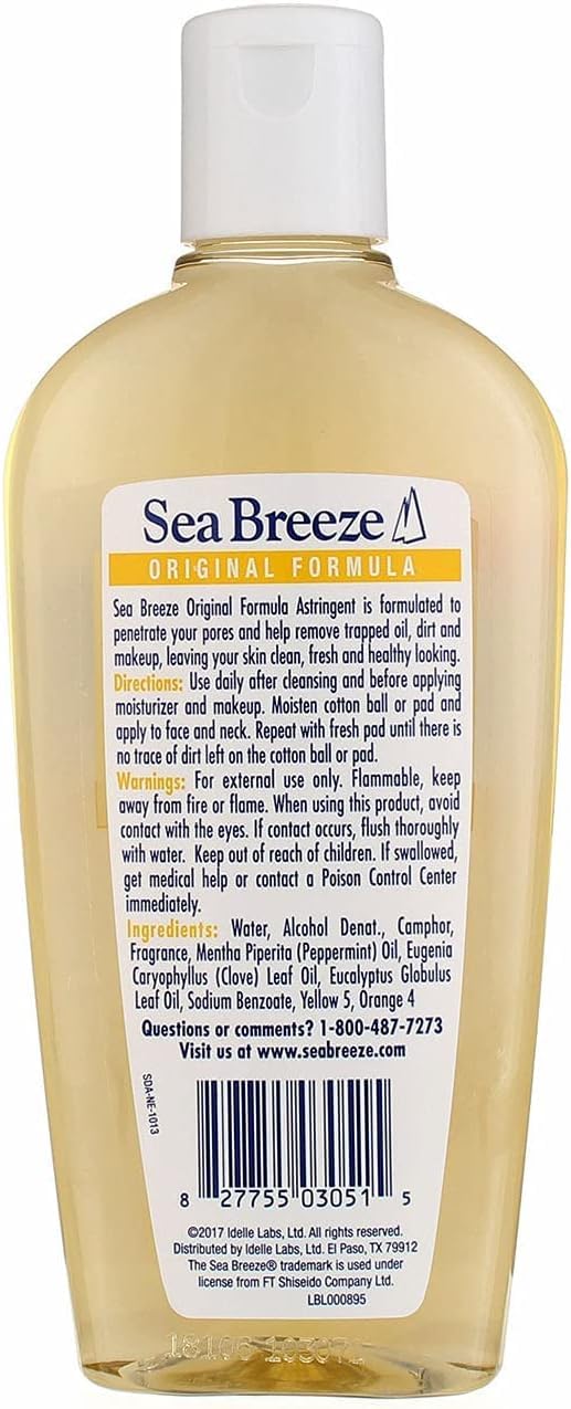 Sea Breeze Astringent Original 10oz 3-pack box showing value for routine skincare