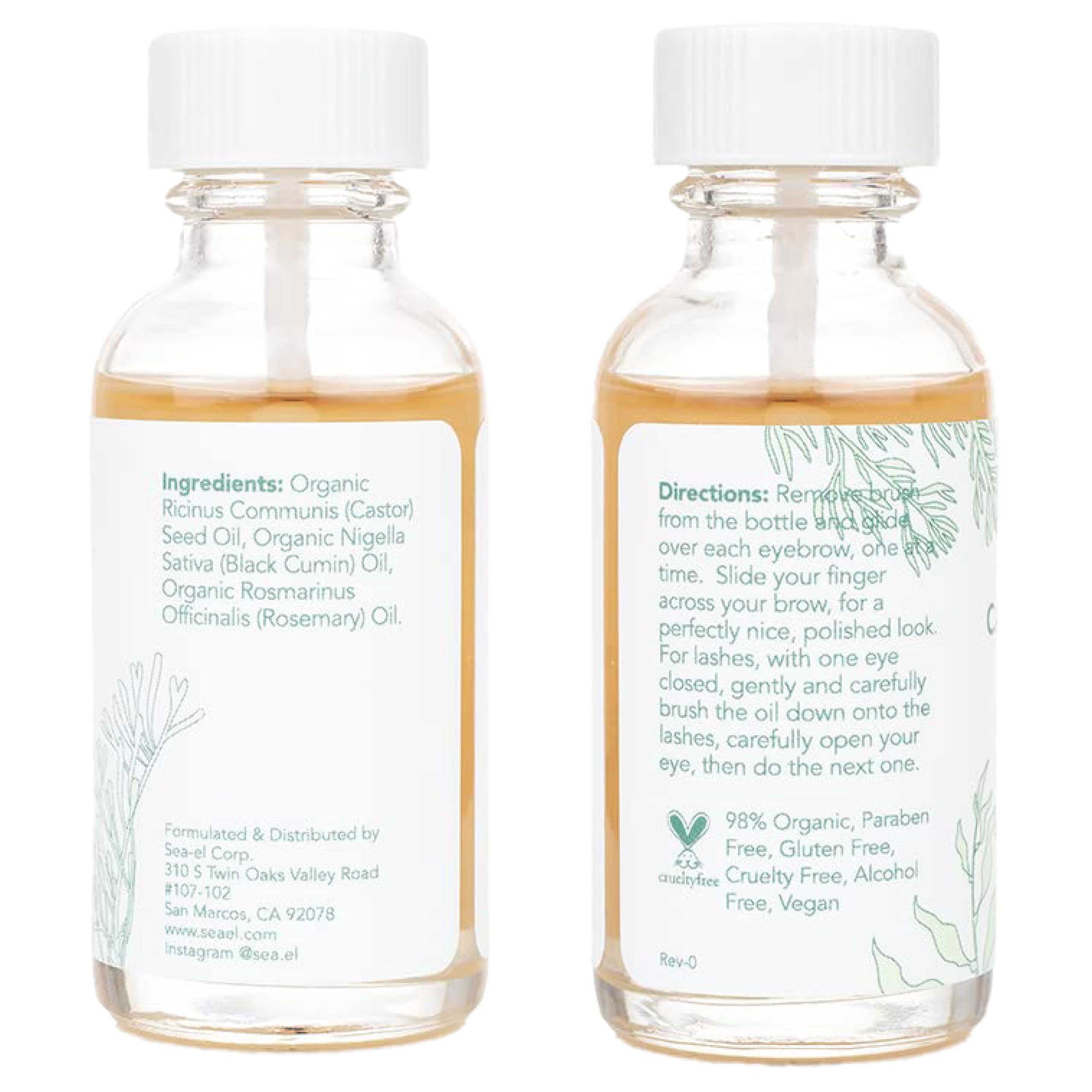 Sea-El Castor Lash Serum cruelty-free symbol signals ethical beauty.